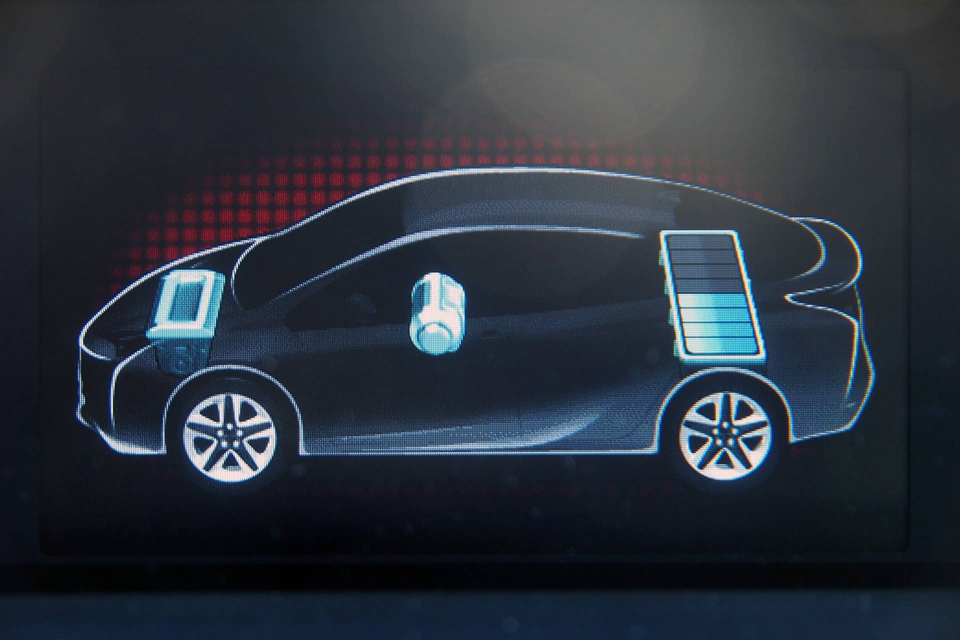 2016 Toyota Prius powertrain display