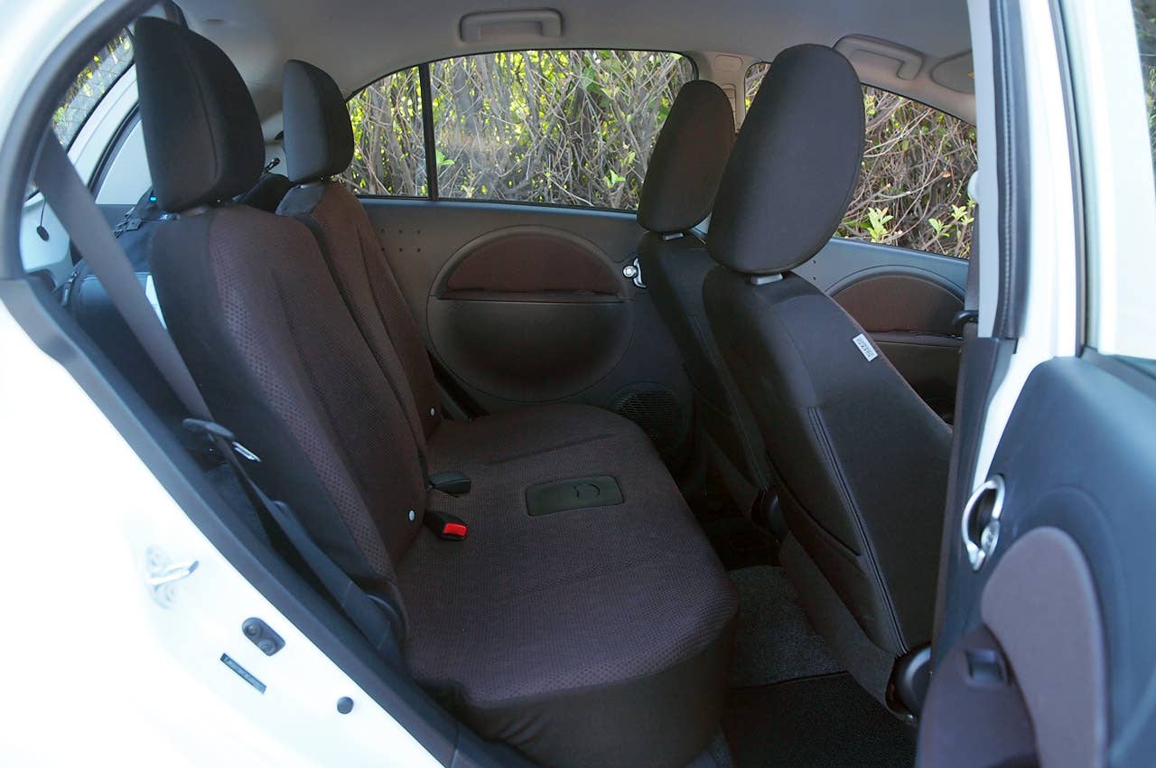 2012 Mitsubishi i rear seats