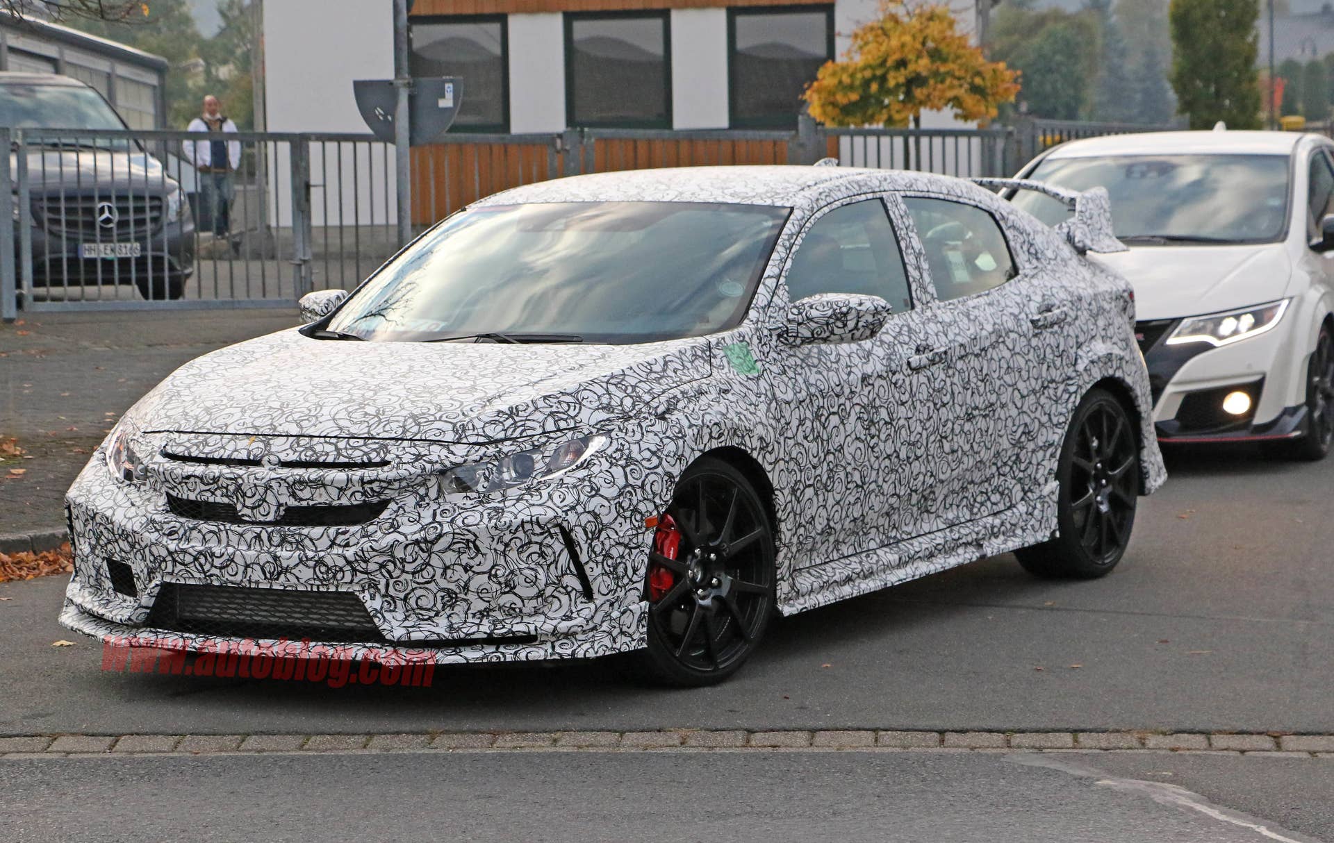 Honda Civic Type R prototype front 3/4