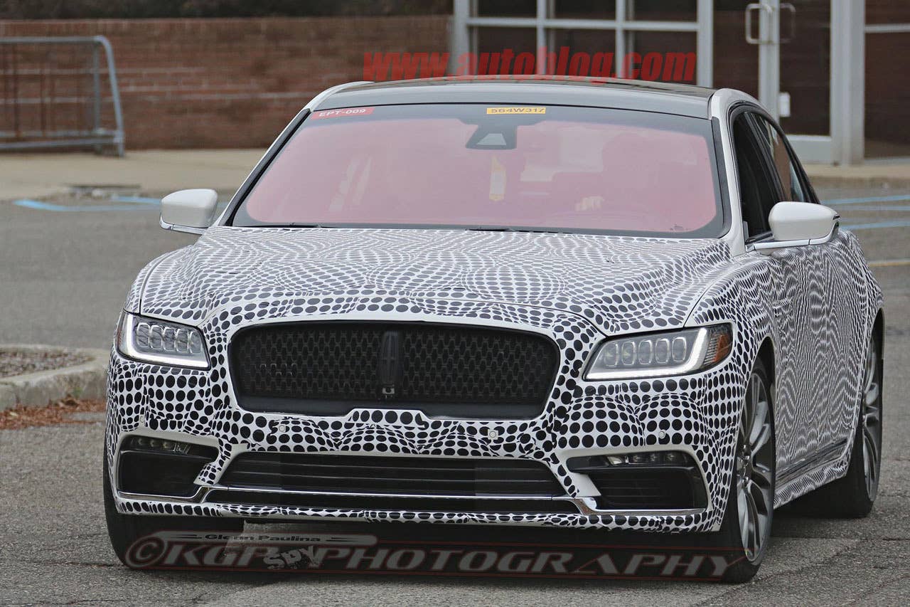 lincoln continental spy shot front