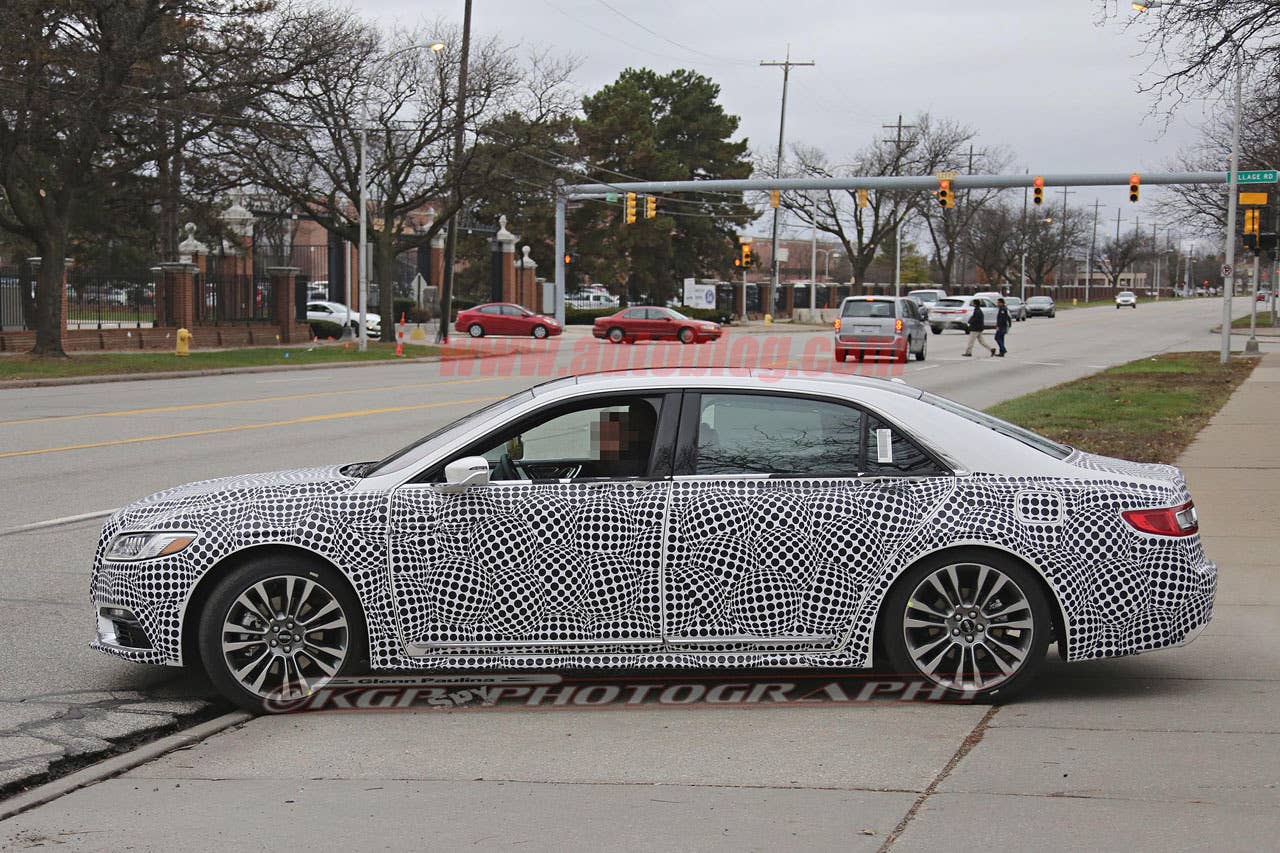lincoln continental spy shot side street