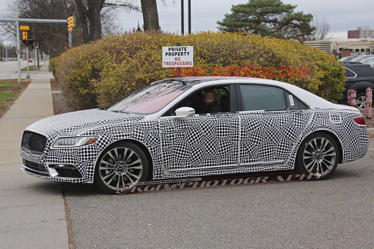 lincoln continental spy shot side