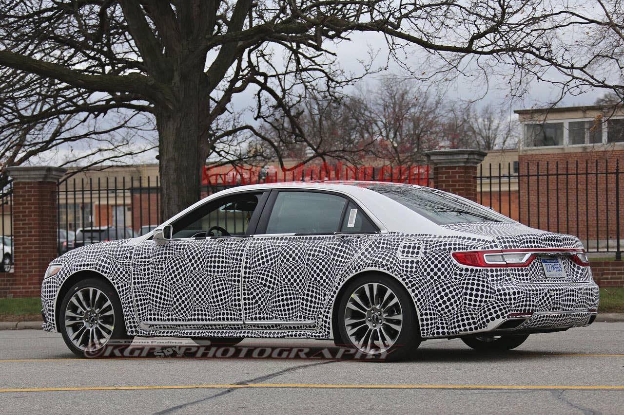 lincoln continental spy shot three quarters