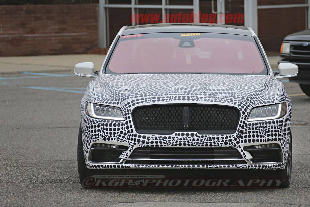 lincoln continental spy shot front design