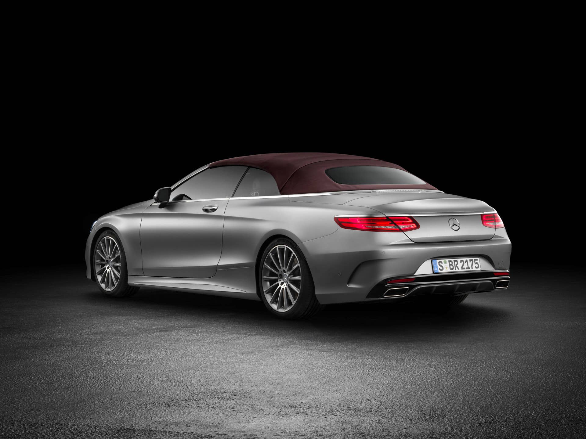 mercedes cabriolet convertible top up roof up rear s-class
