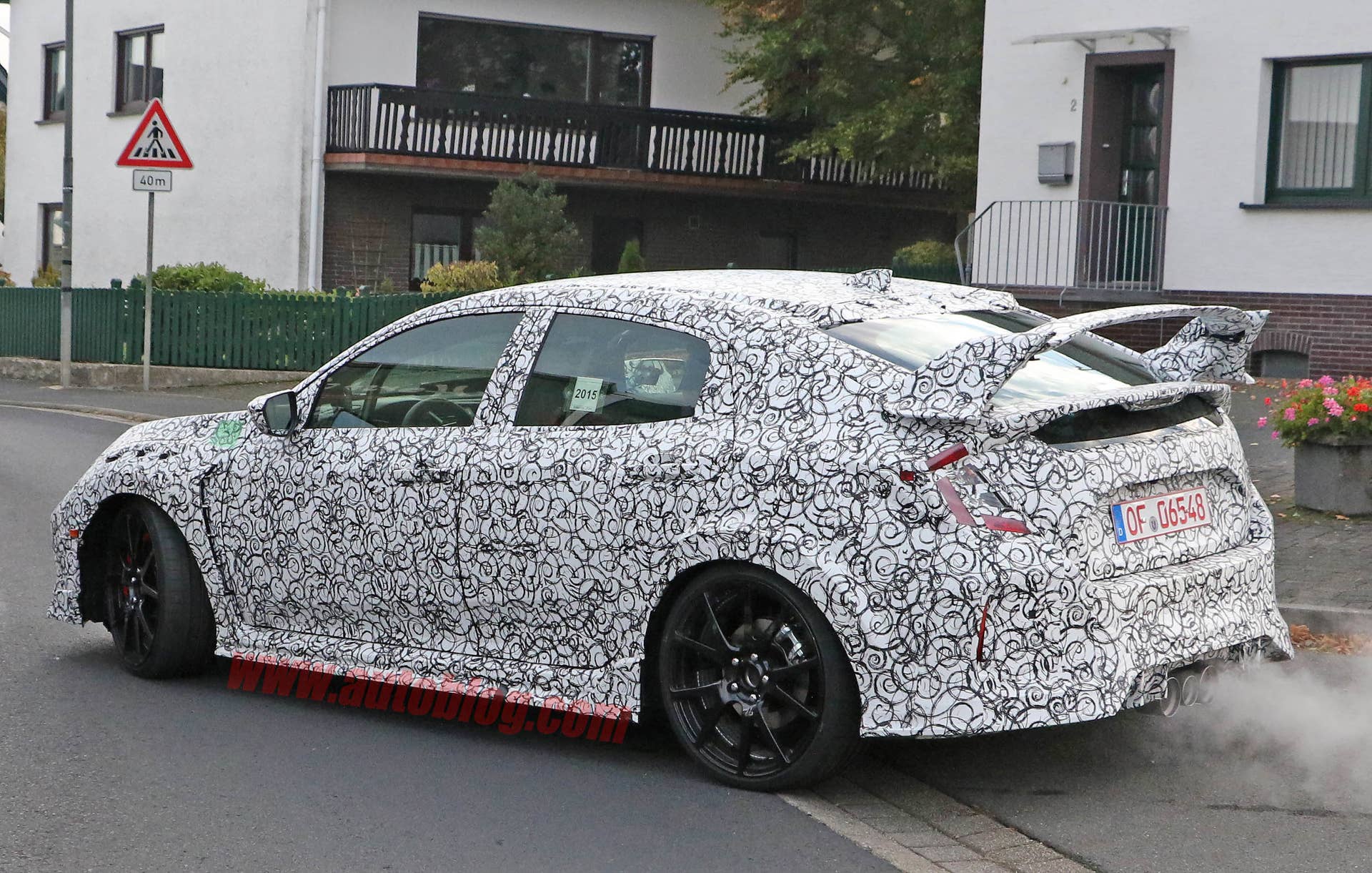 Honda Civic Type R prototype rear 3/4