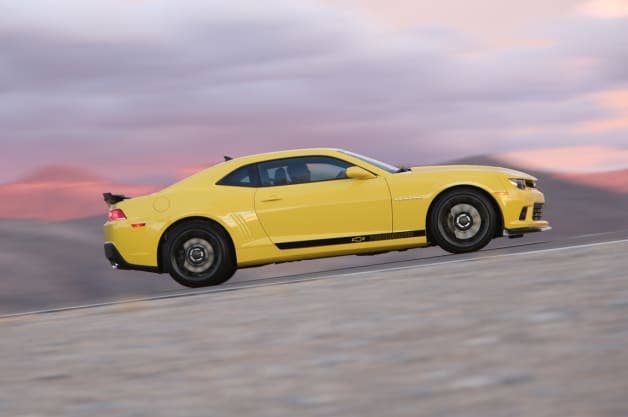 At the 2014 SEMA Show, Chevrolet demonstrated how owners of fifth-generation Camaro models (2010-15) can enhance their cars’ performance with factory-engineered components from the 1LE and Z/28. Chevrolet tested three stages of Camaro performance at GM’s Milford Road Course; the stock Camaro SS turned a 2:05.10 lap; the Ultimate Street Camaro SS concept, featuring components from the Camaro 1LE, turned a 1:59.30; and the Ultimate Track Camaro SS concept (shown here), featuring components from the Camaro Z/28, turned a 1:56.43.