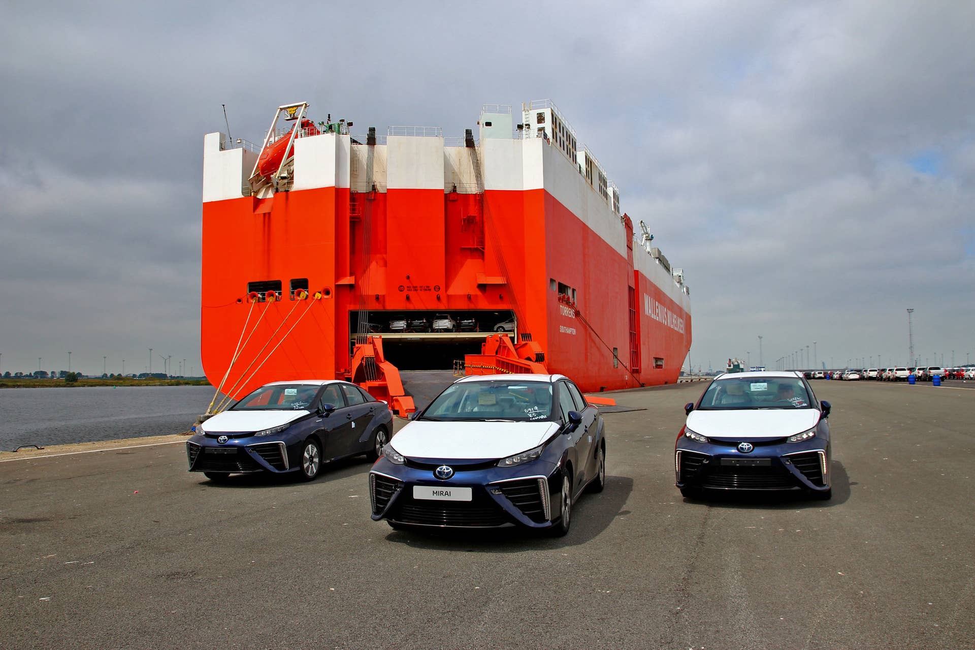first toyota mirai examples off tanker in europe