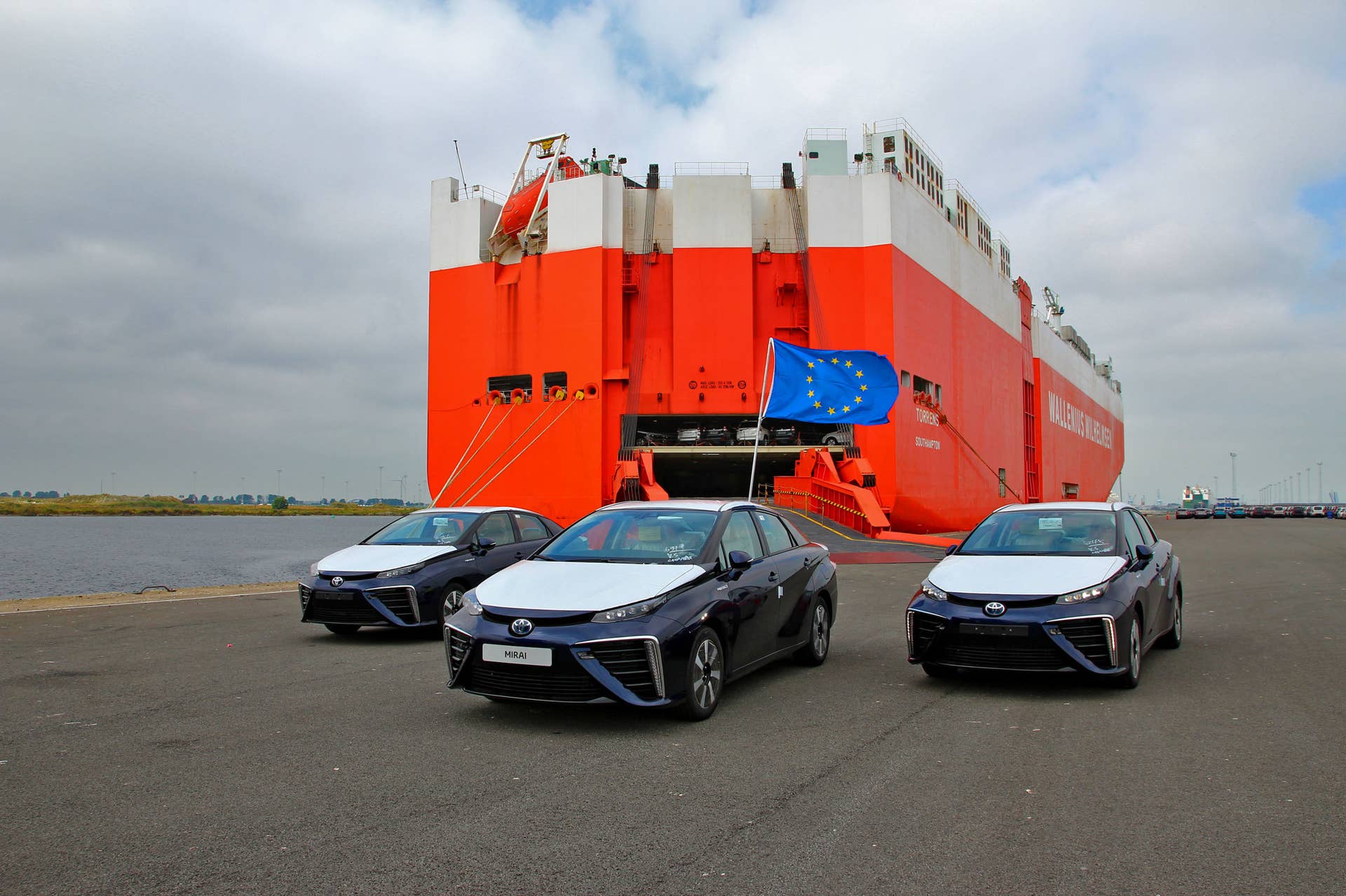 three toyota mirai examples in europe