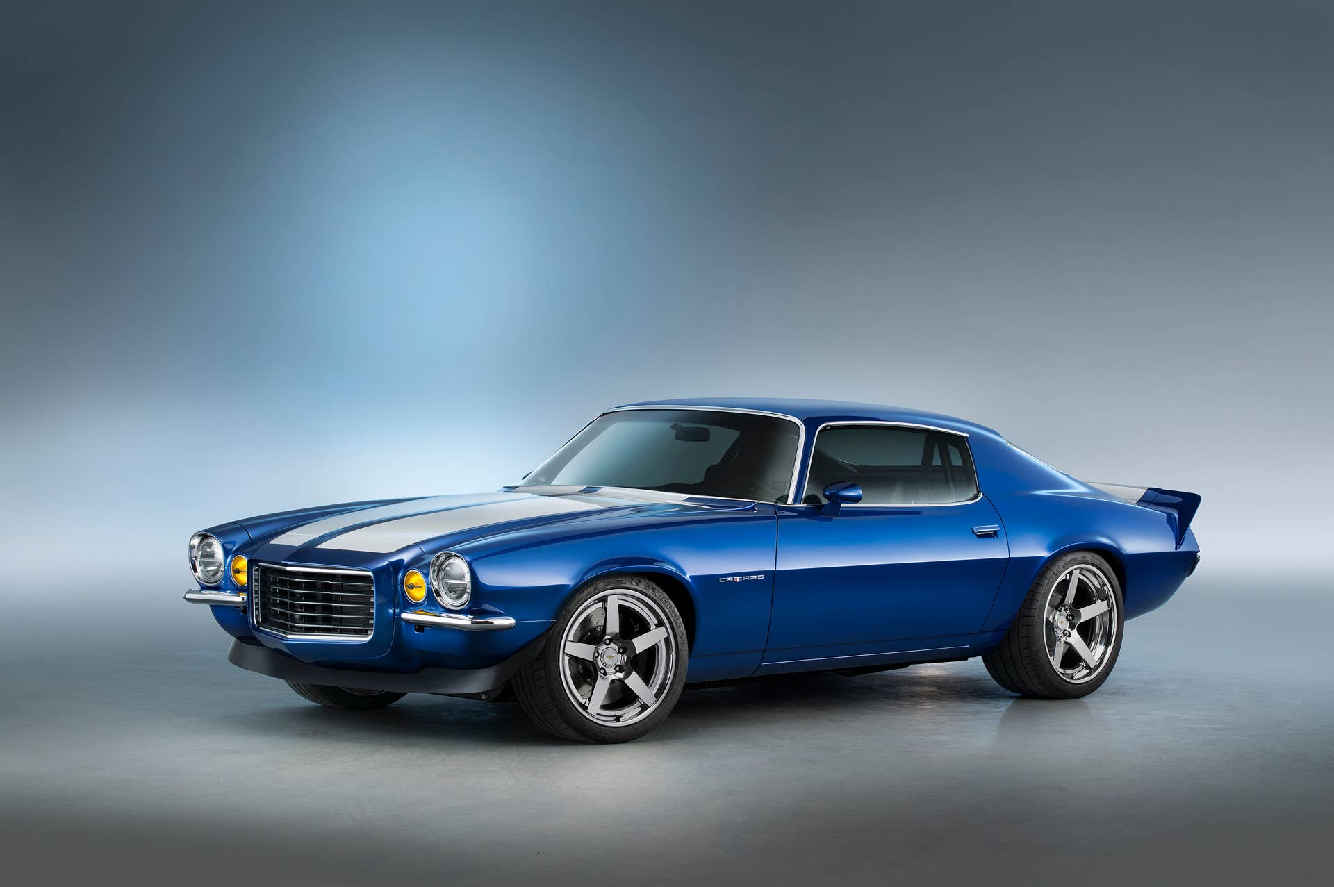(L to R) 1970 Chevrolet Camaro RS with Supercharged LT4 and Camaro Hyper concept