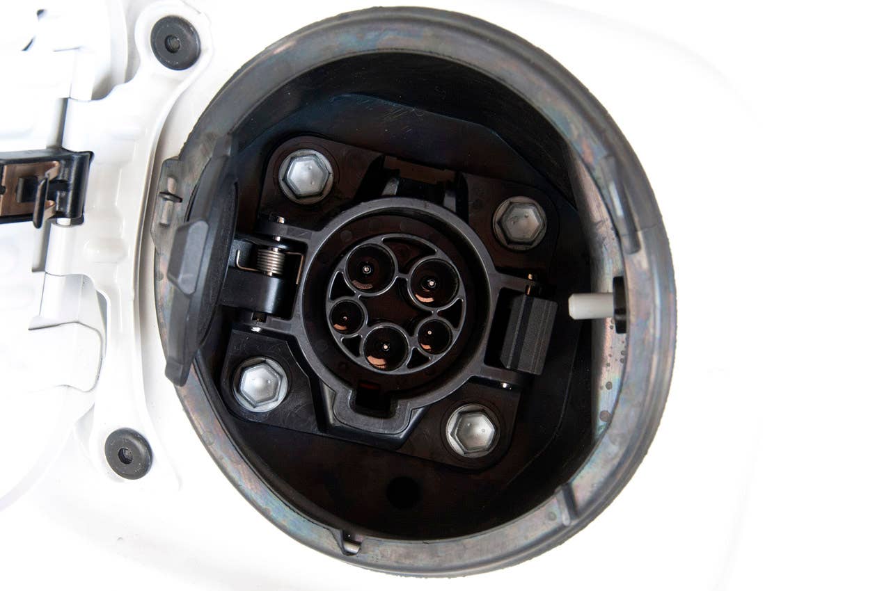 2013 Toyota RAV4 EV charging port
