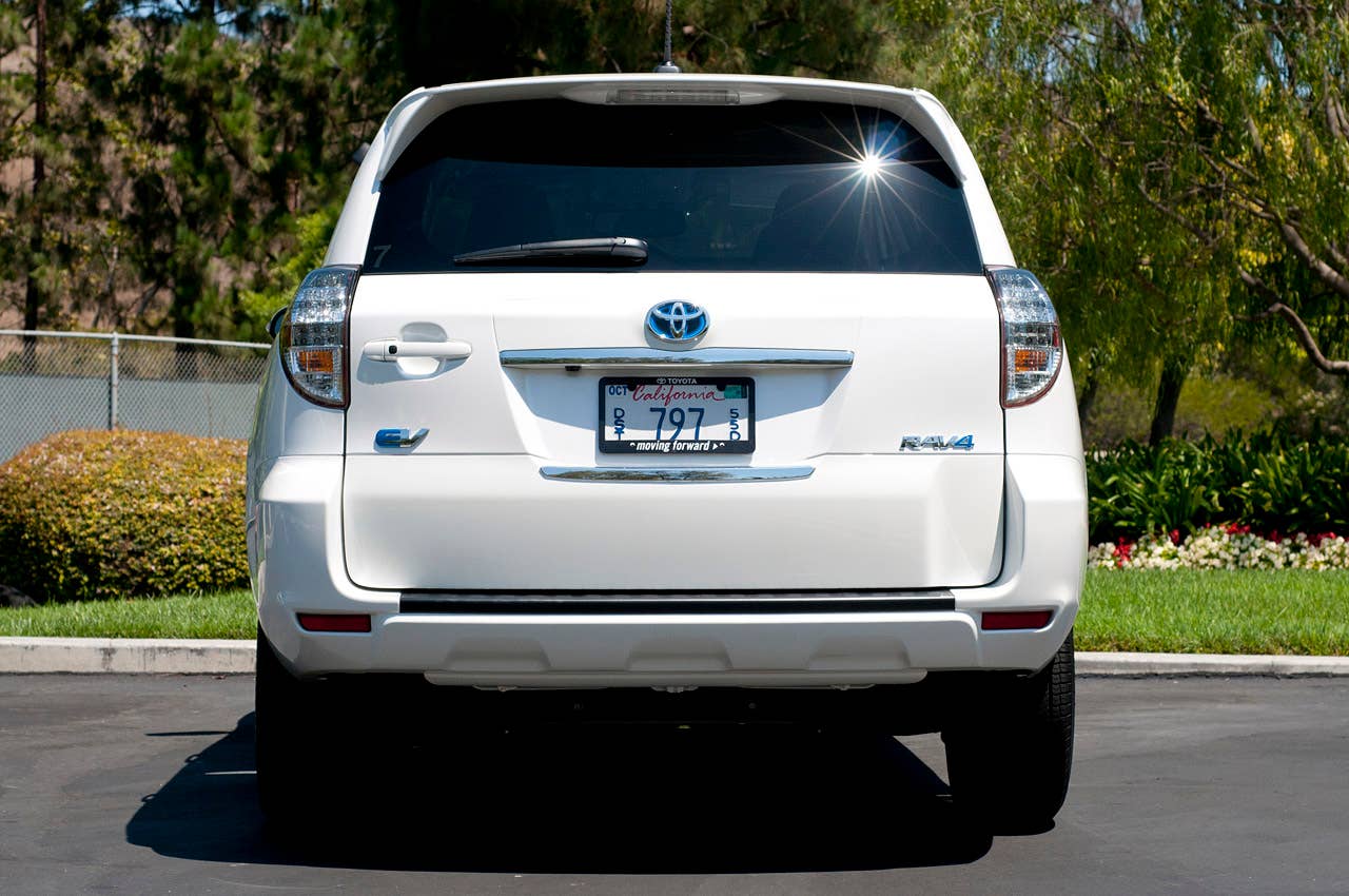 2013 Toyota RAV4 EV rear view