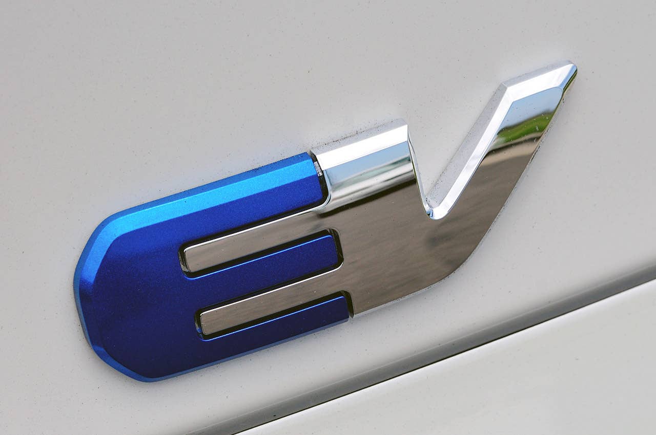 2013 Toyota RAV4 EV badge