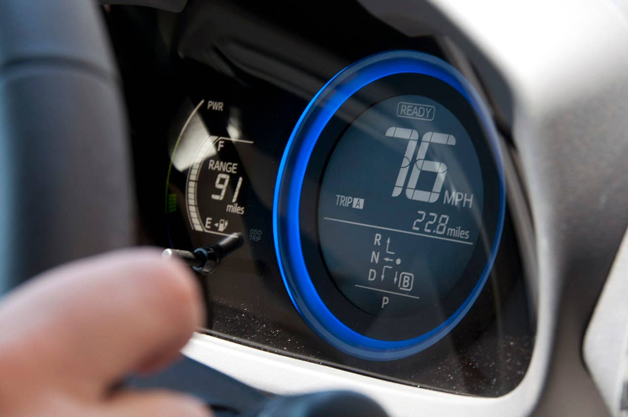 2013 Toyota RAV4 EV gauges