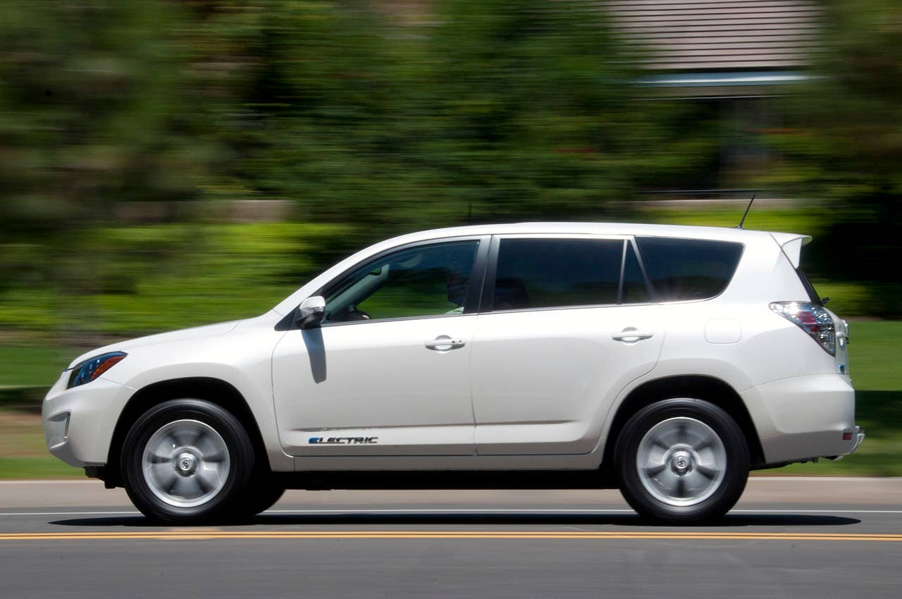 2013 Toyota RAV4 EV driving