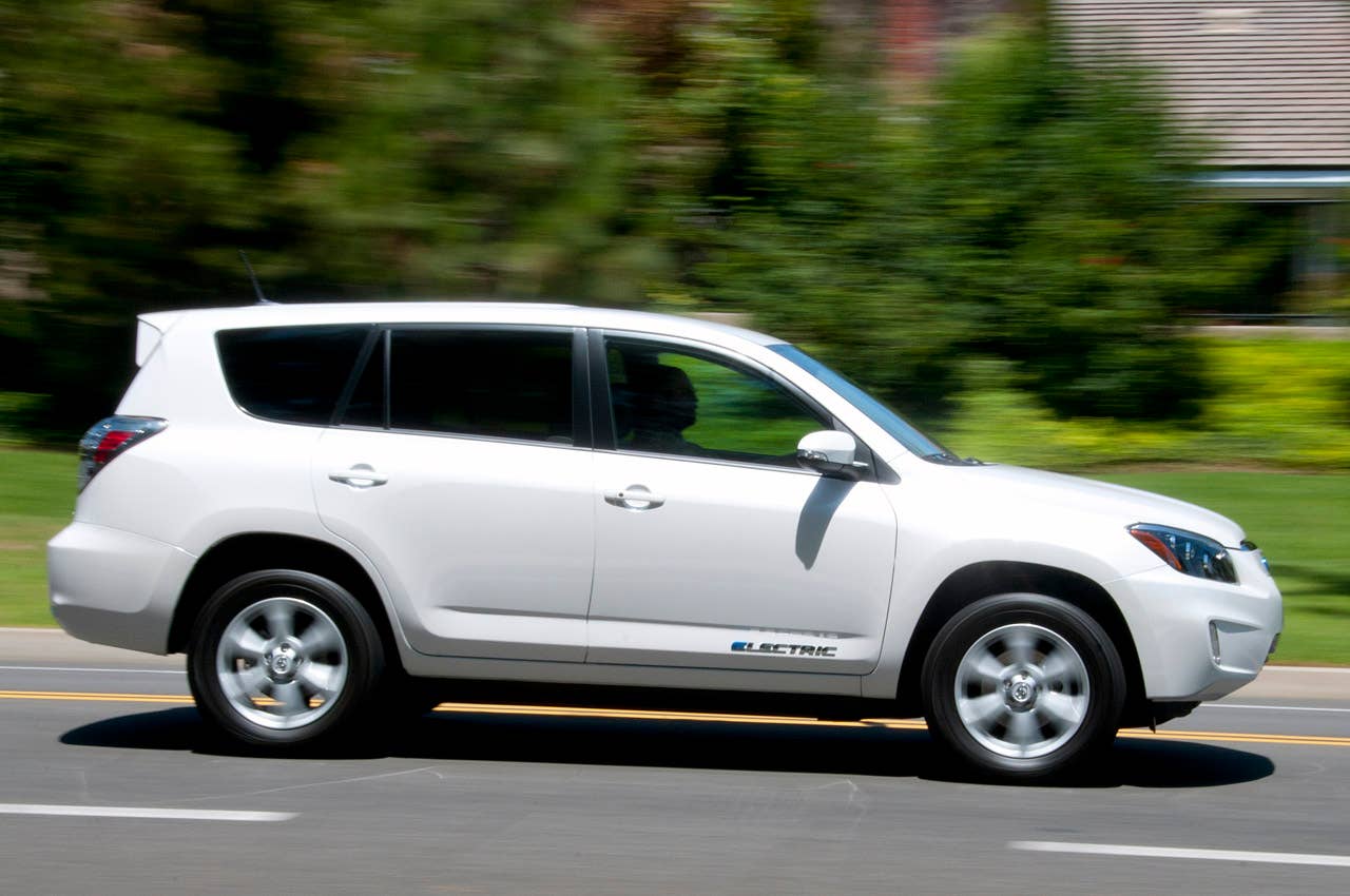 2013 Toyota RAV4 EV driving