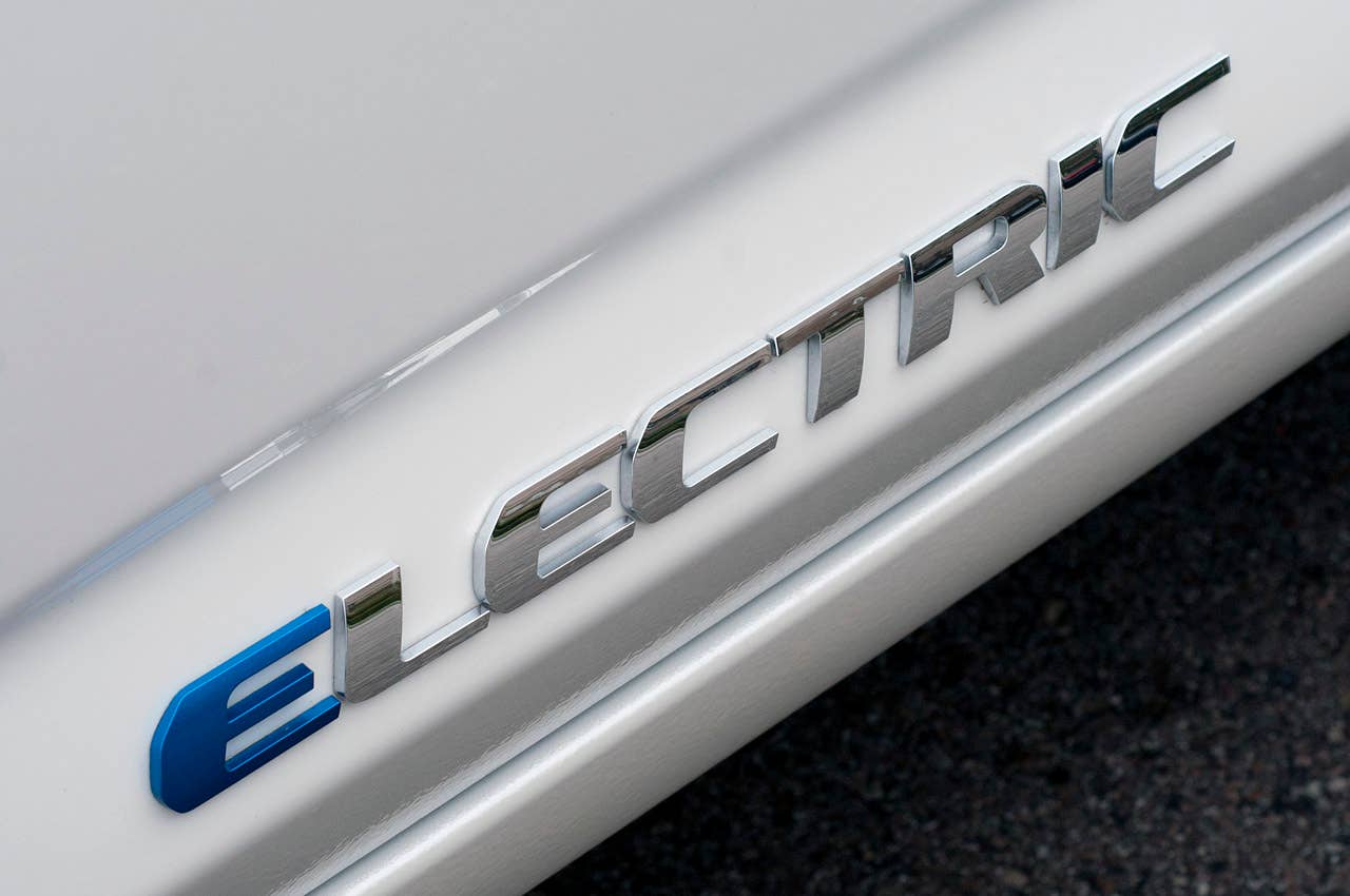 2013 Toyota RAV4 EV badge