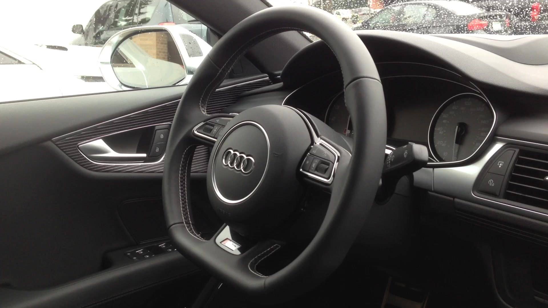 Greg Migliore shows off the interior of the sporty 2016 Audi S7.