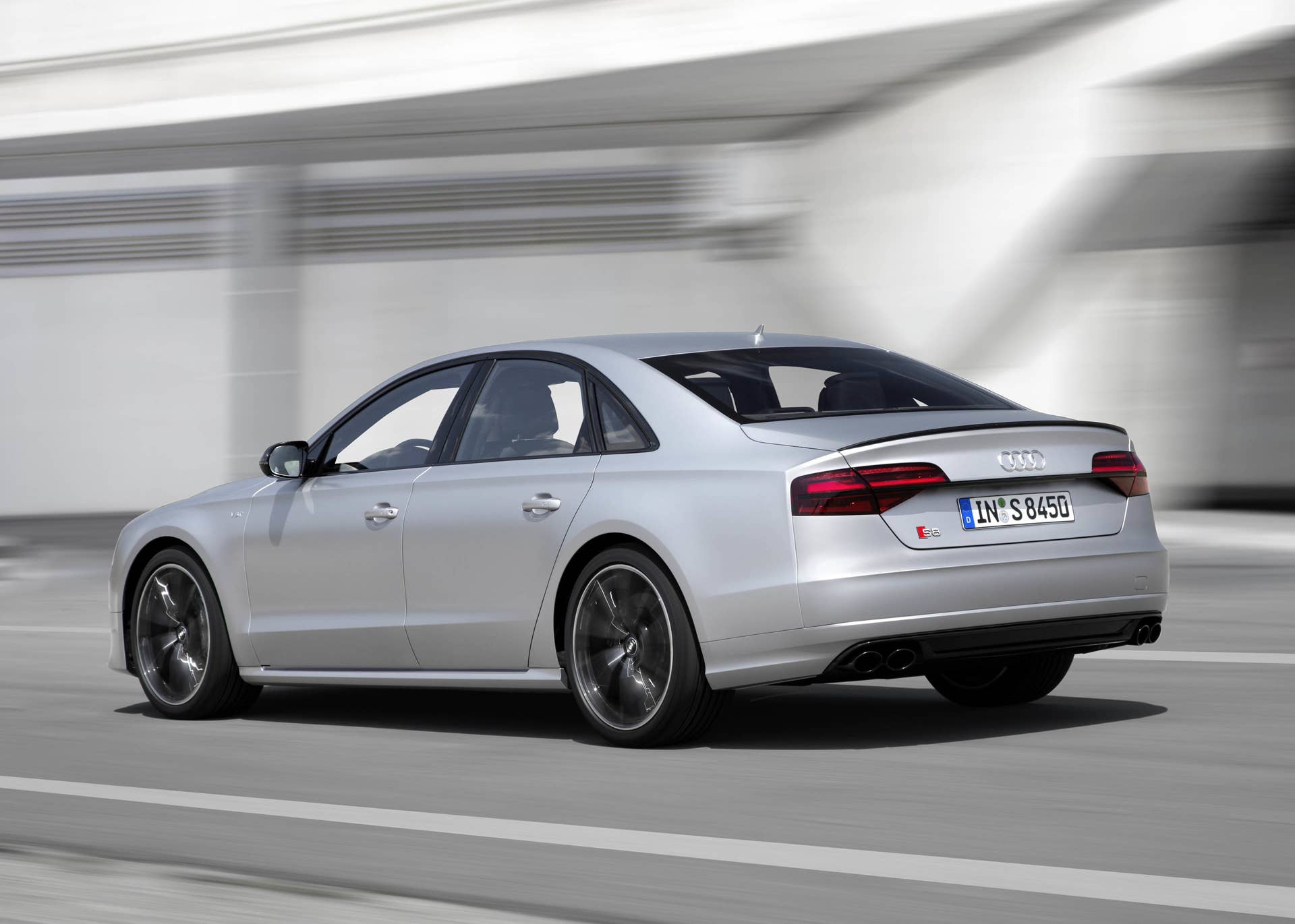 Audi S8 Plus rear 3/4 moving