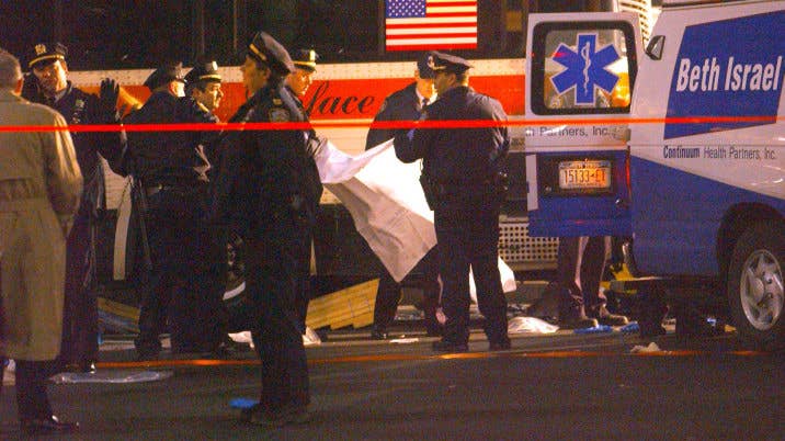 Police Investigate The Scene Of An Accident At The Intersection At 34Th Stree