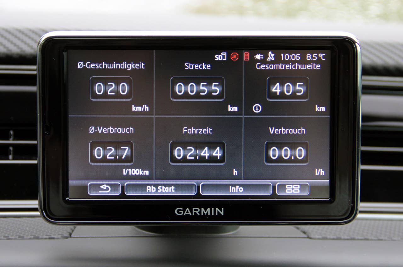 2014 Volkswagen XL1 trip information display