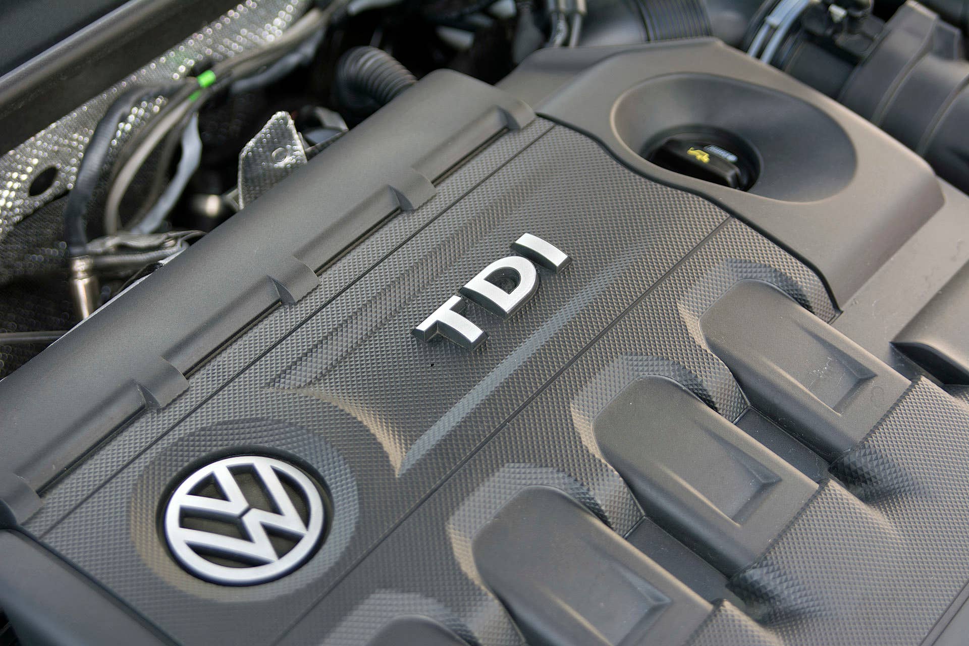2016 Volkswagen Golf TDI SportWagen engine detail
