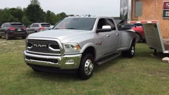 Autoblog Associate Editor Brandon Turkus talks engine and towing stats on the 2016 Ram 3500 Laramie Limited.