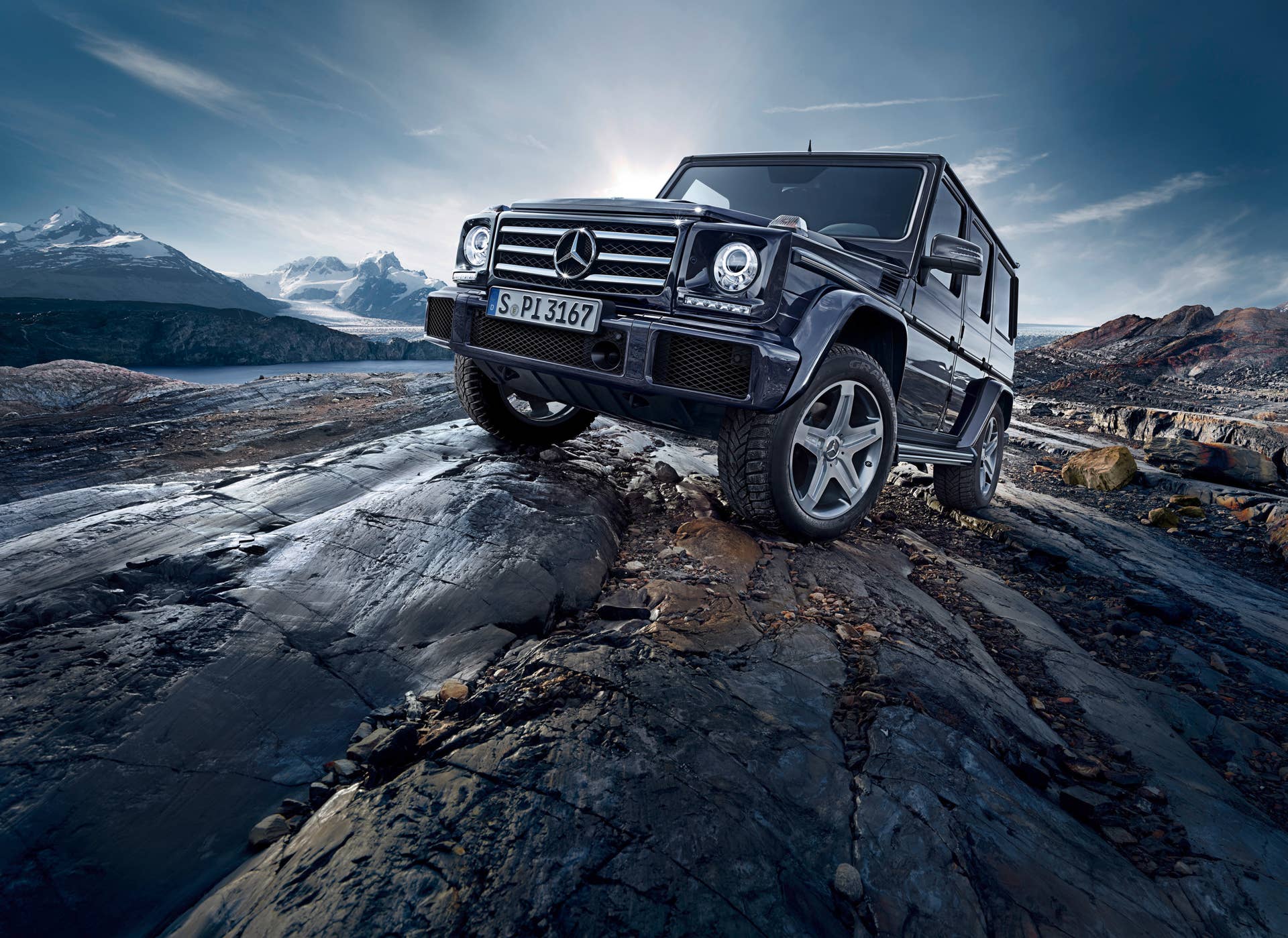 Mercedes G500 rock front 3/4
