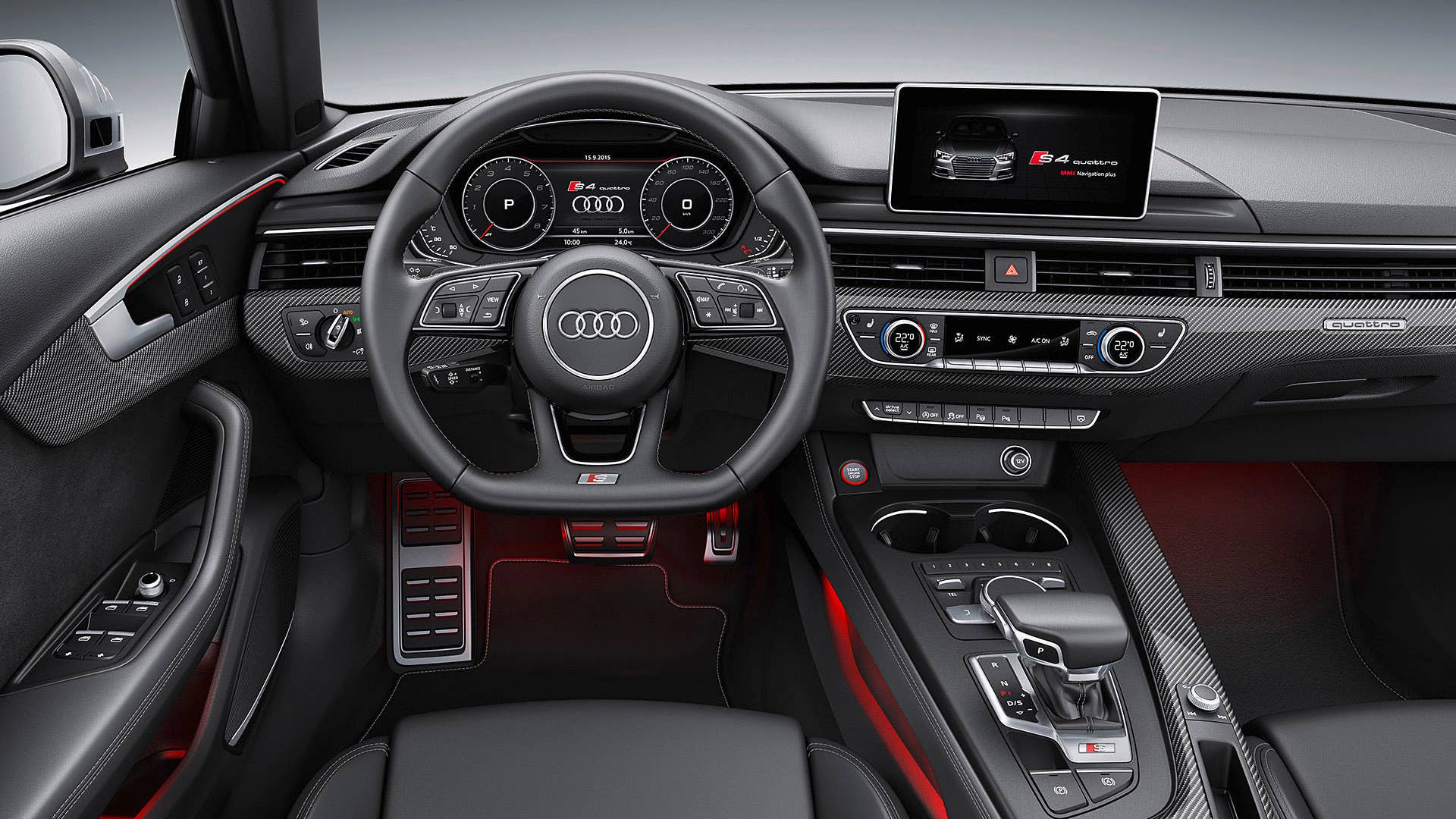 2017 Audi S4 interior