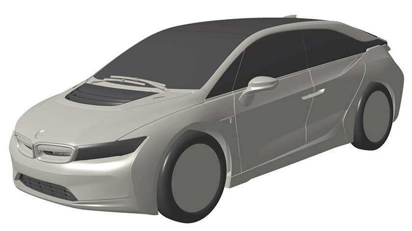 bmw i vehicle patent drawing