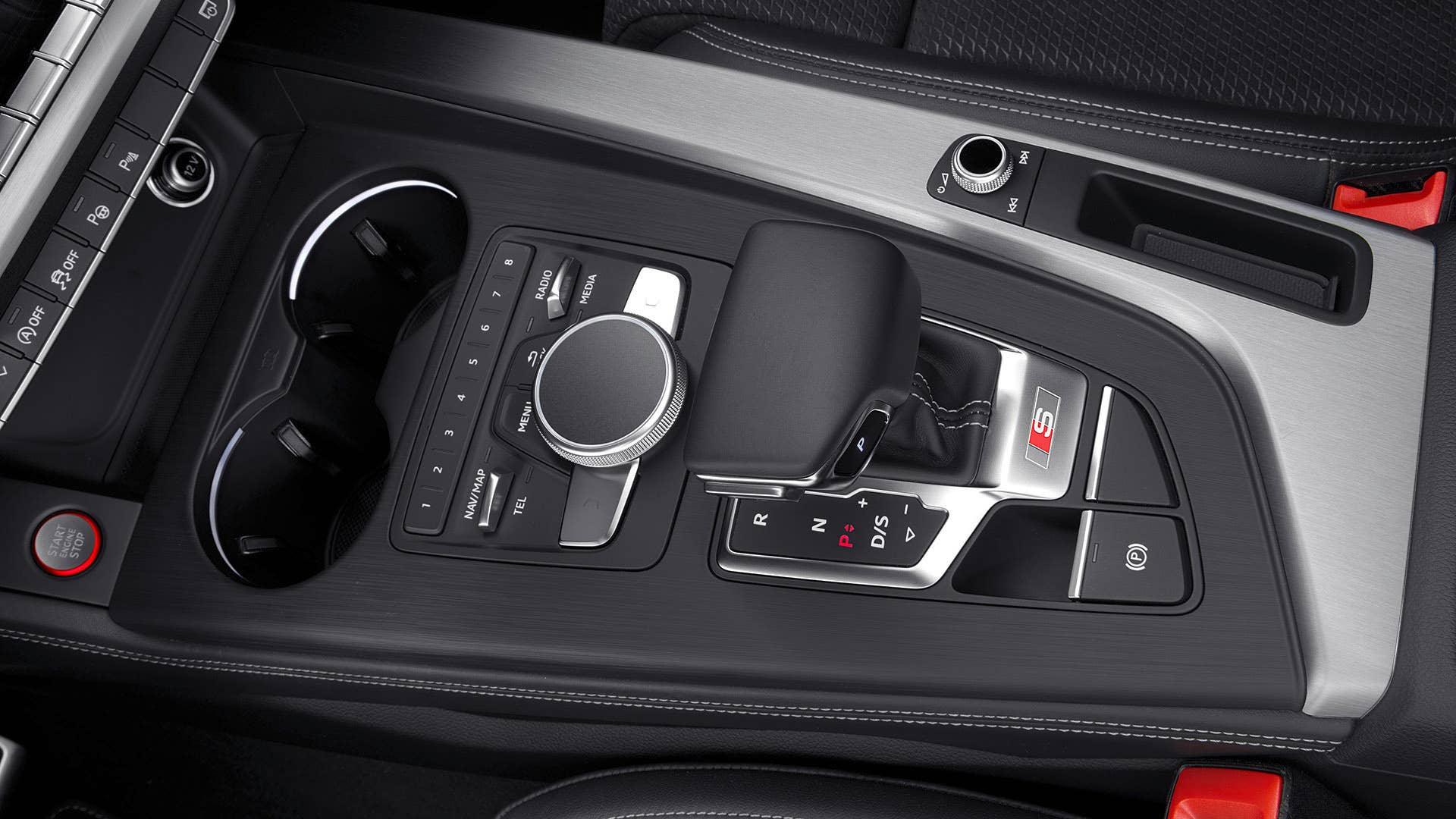 2017 Audi S4 center console