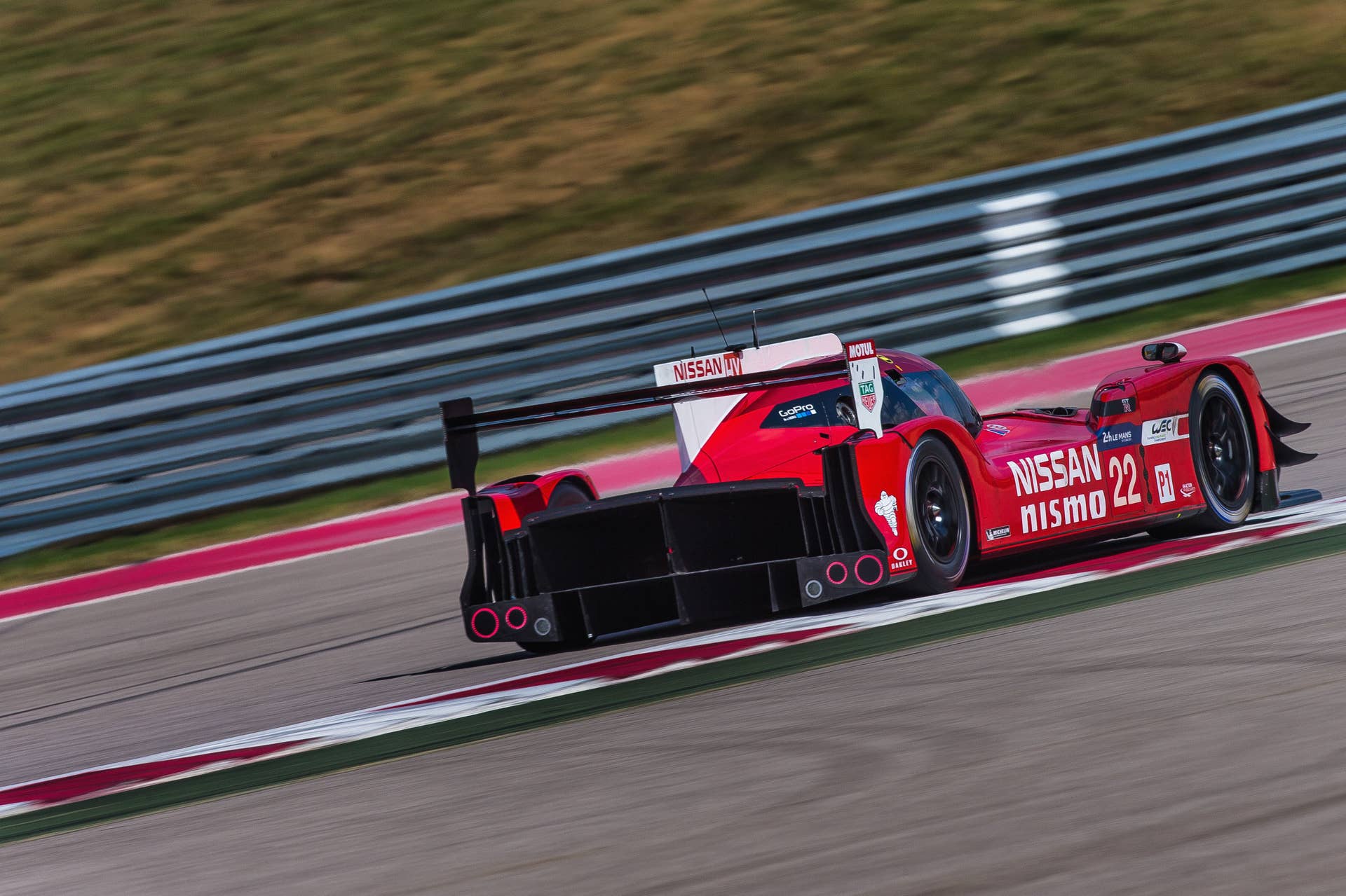Nissan GT-R LM Nismo COTA testing rear 3/4