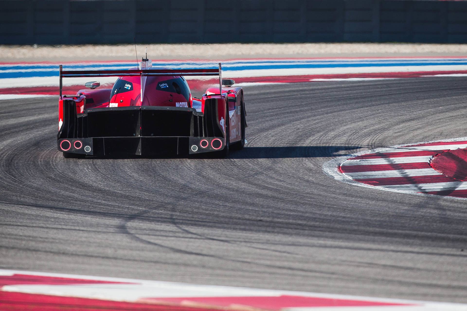 Nissan GT-R LM Nismo COTA testing track rear