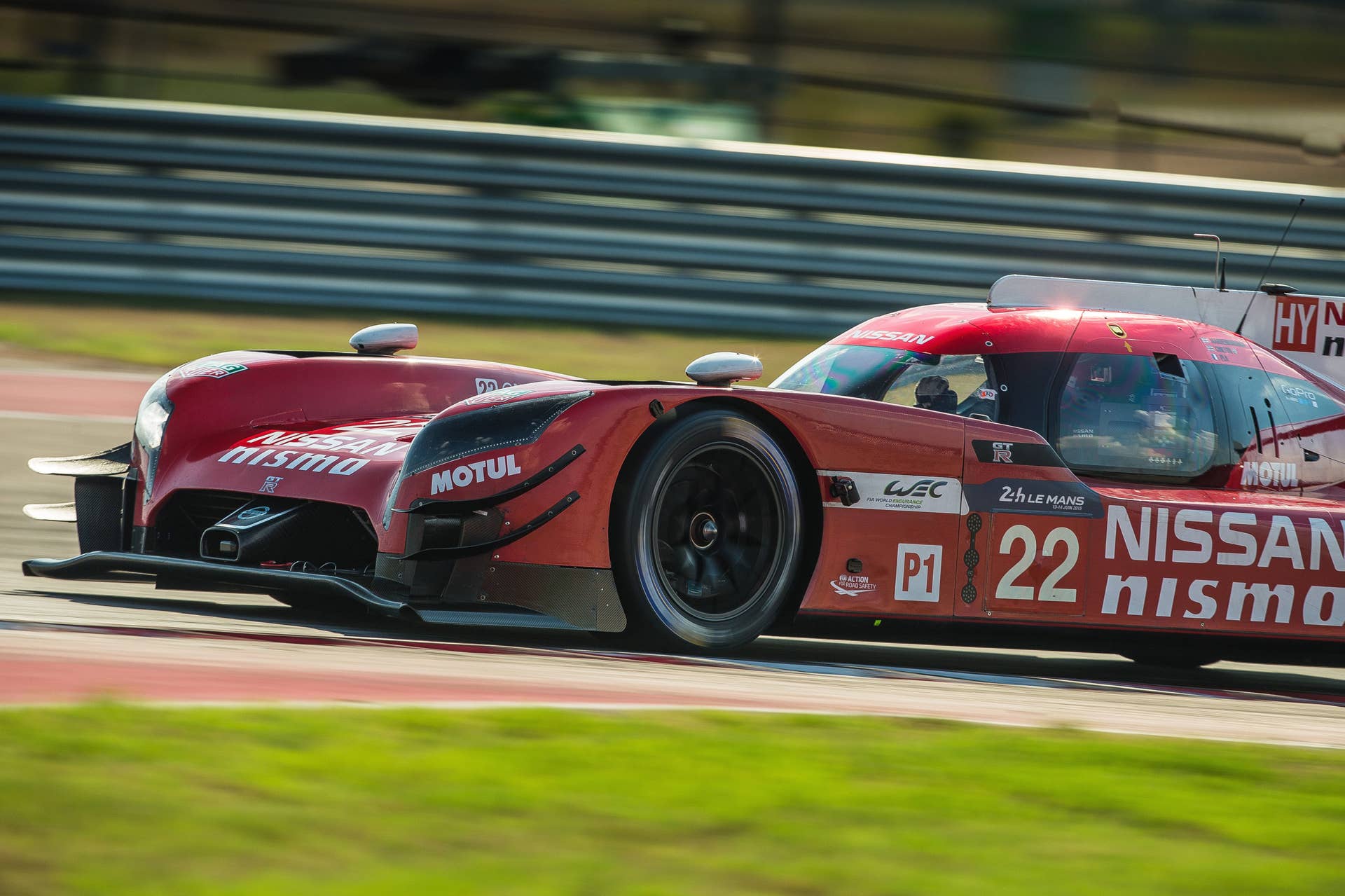 Nissan GT-R LM Nismo testing closeup detail