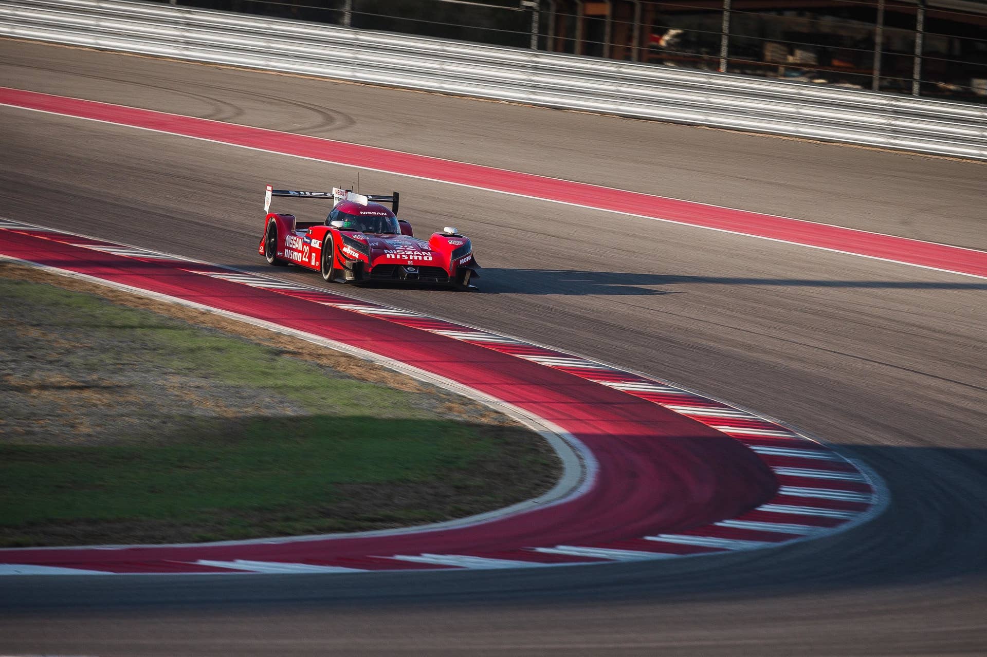 Nissan GT-R LM Nismo track Austin front 3/4
