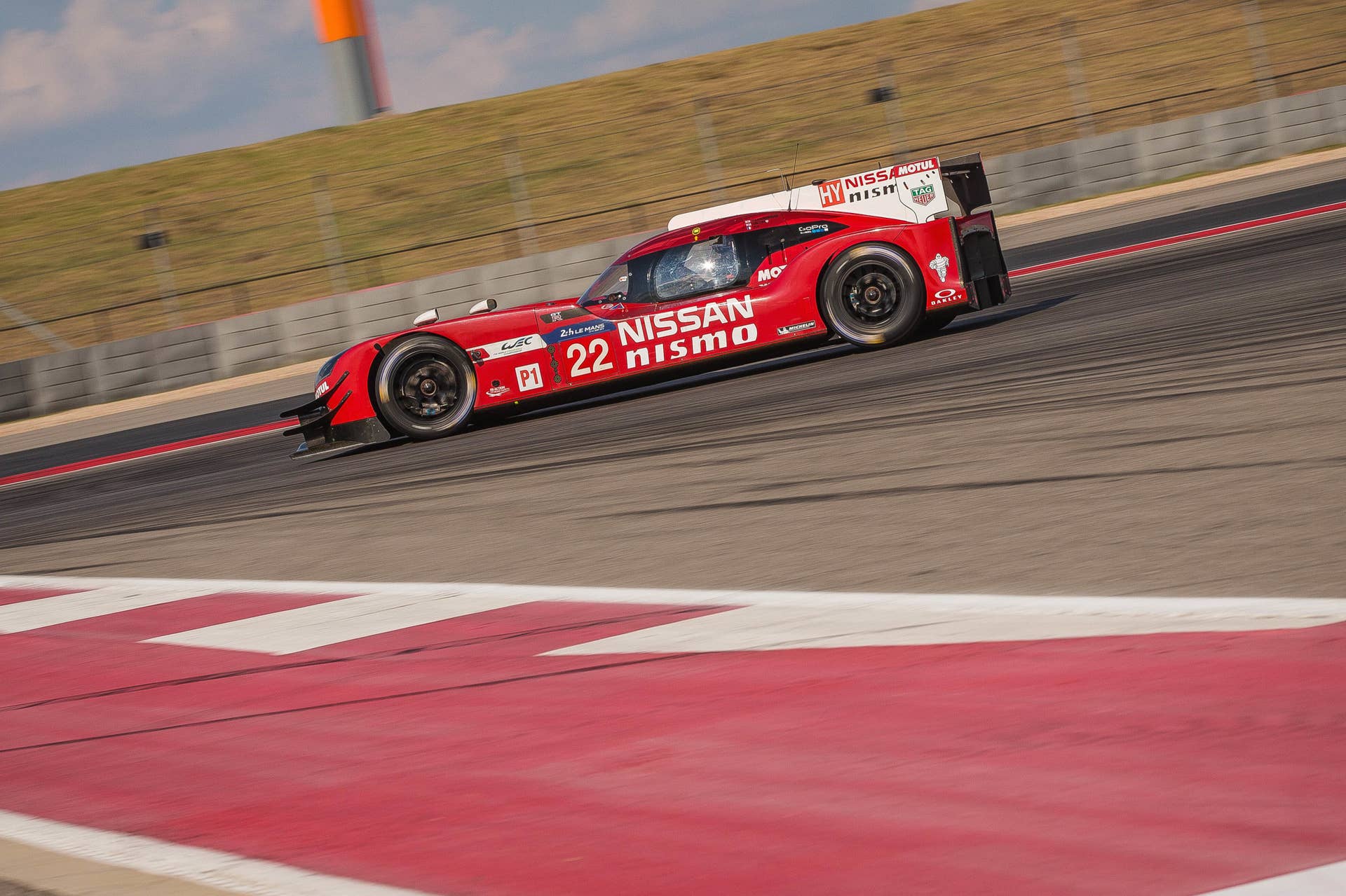 Nissan GT-R LM Nismo Circuit of the Americas track testing profile