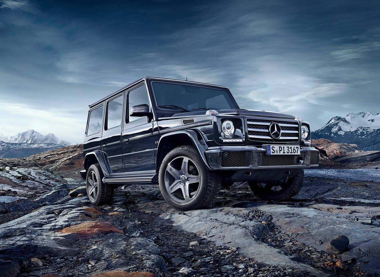 Mercedes-Benz G-Class (BR 463) 2015; G 500; Exterieur: obsidianschwarz metallic exterior: obsidian black