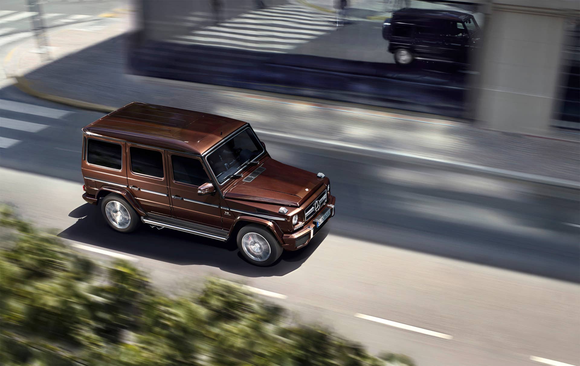 Mercedes G63 AMG moving motion city