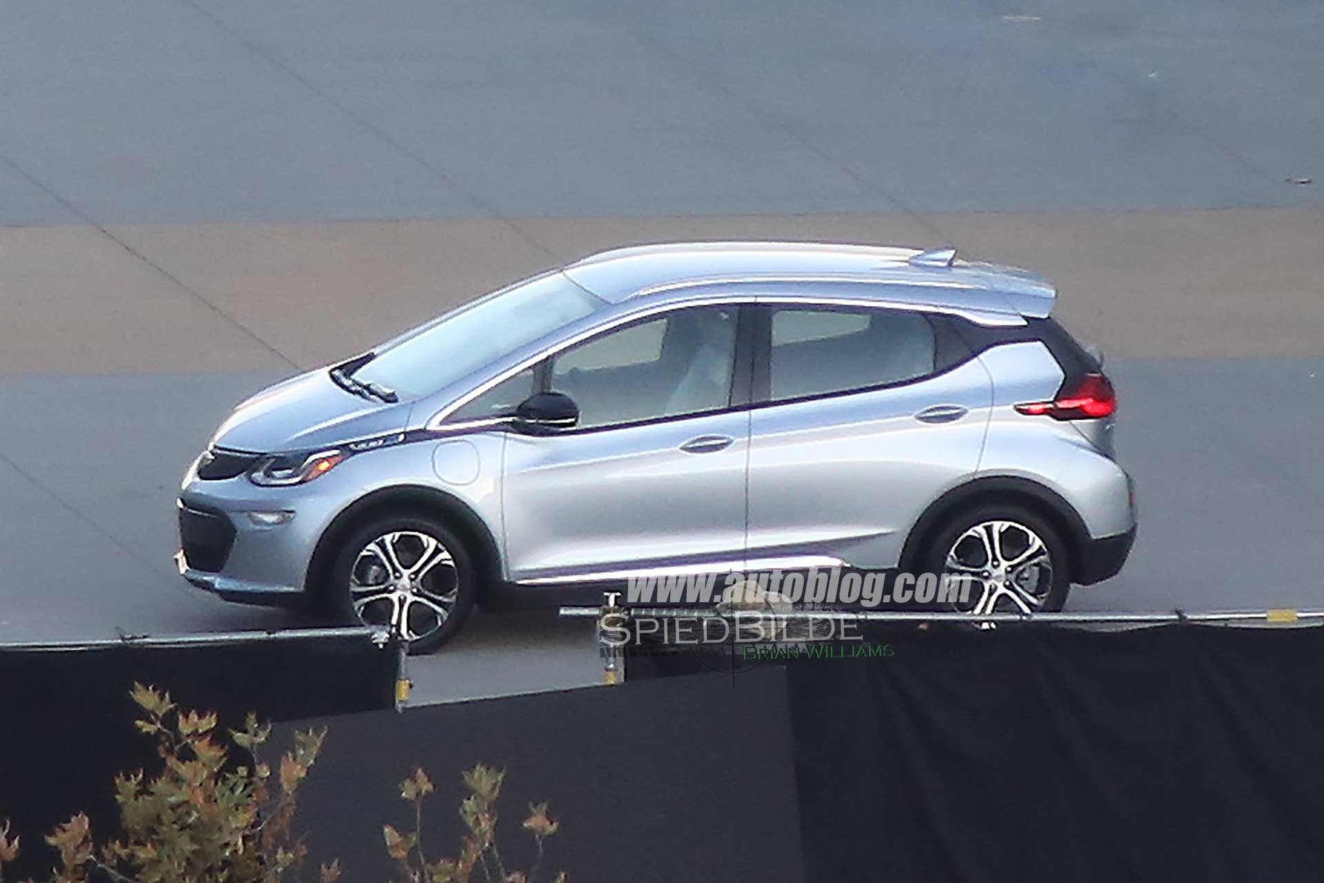The Chevy Bolt at a photo shoot