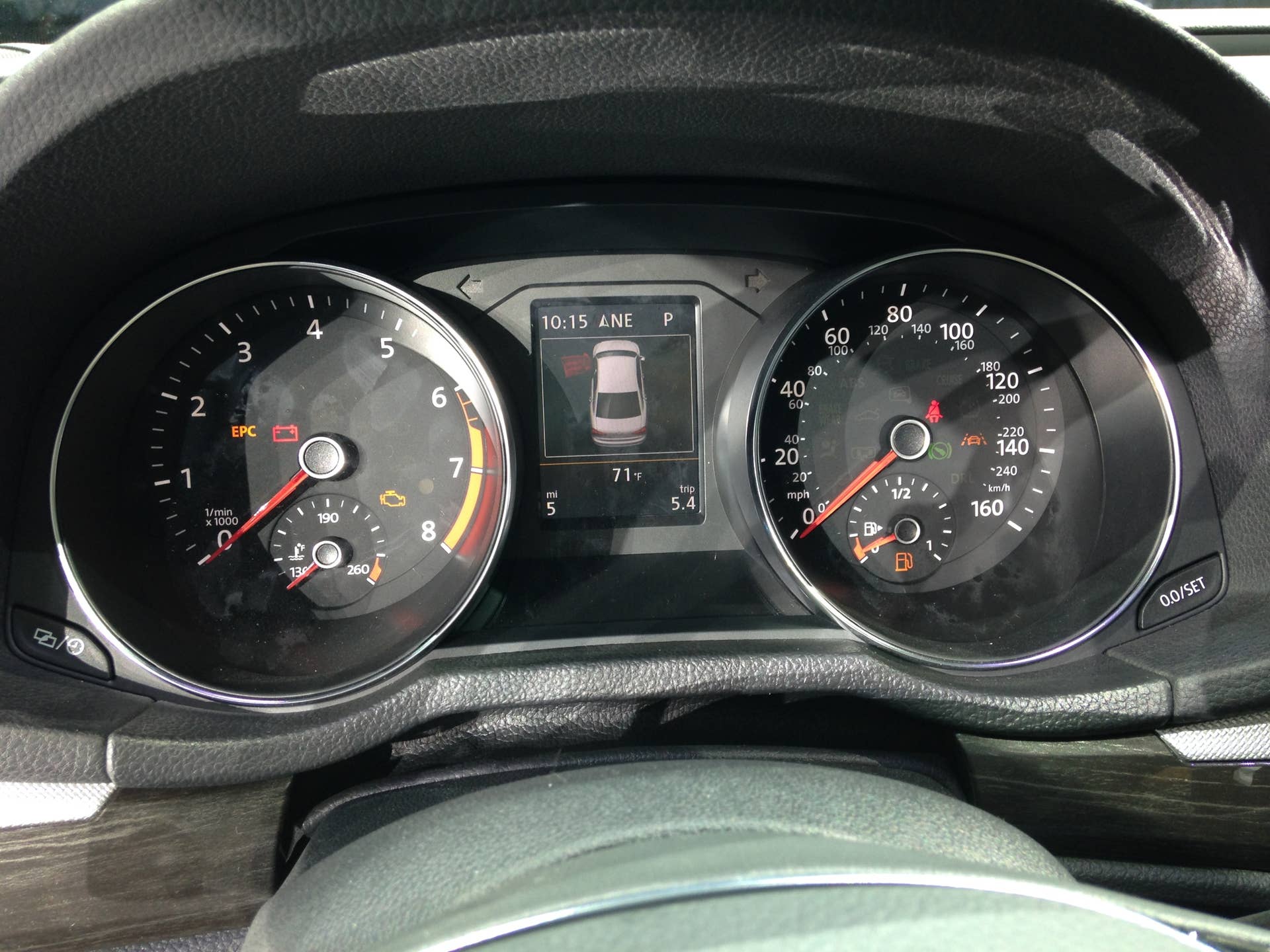 2016 vw passat speedometer tachometer