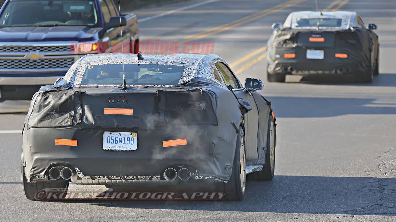 chevy camaro z28 spy shot rear pair