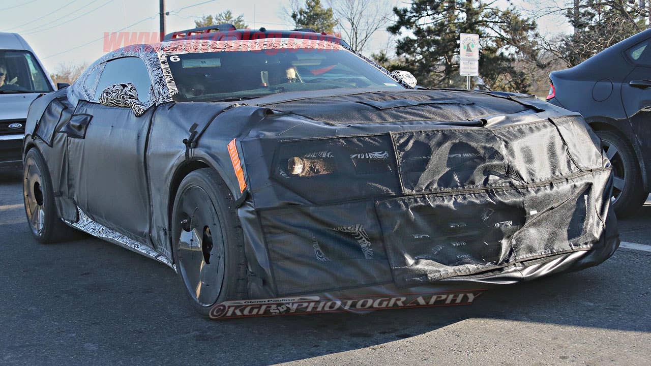 chevy camaro z28 spy shot front low