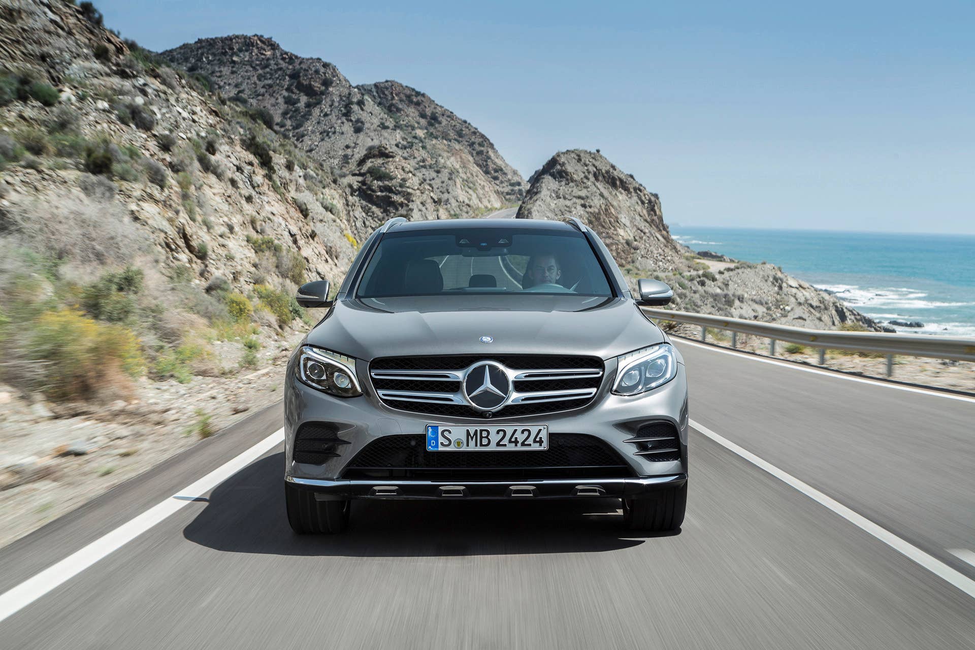 front mercedes glc coast ocean headon