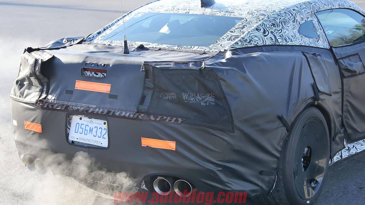 chevy camaro z28 spy shot rear detail