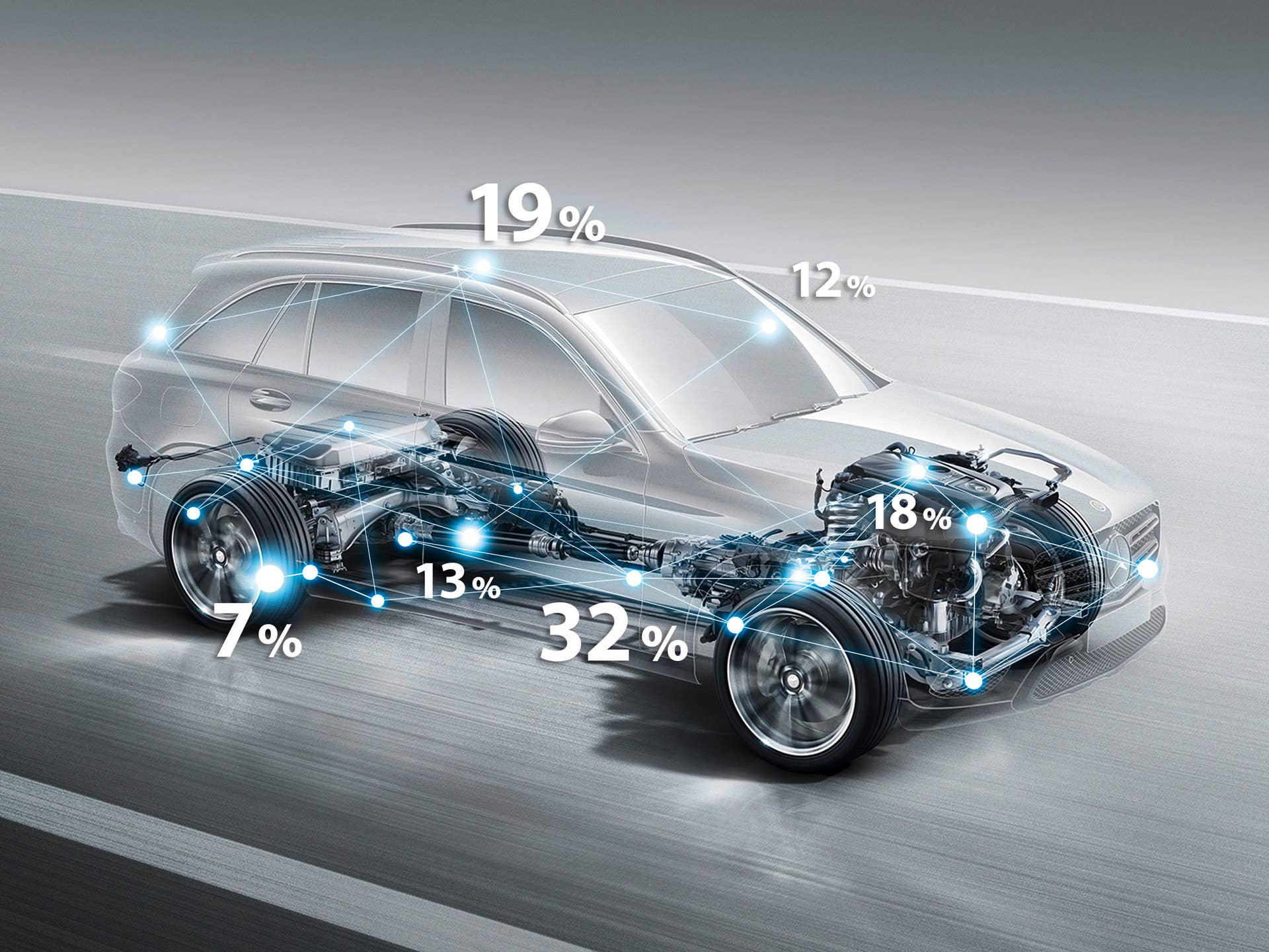xray mercedes body chassis glc 2016