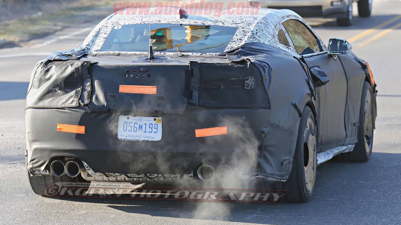 chevy camaro z28 spy shot rear