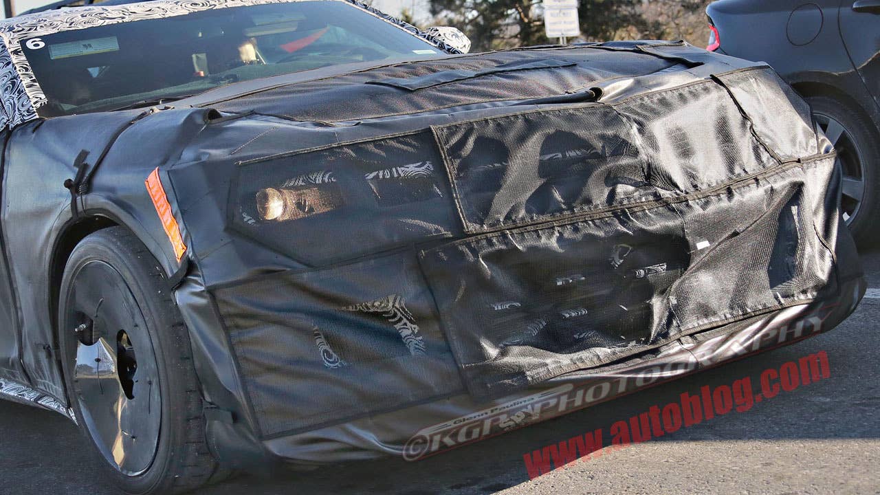 chevy camaro z28 spy shot front detail