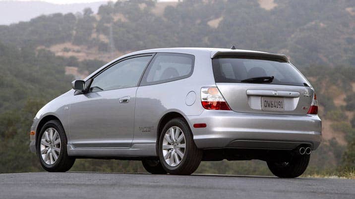 2005 honda civic si hatchback silver