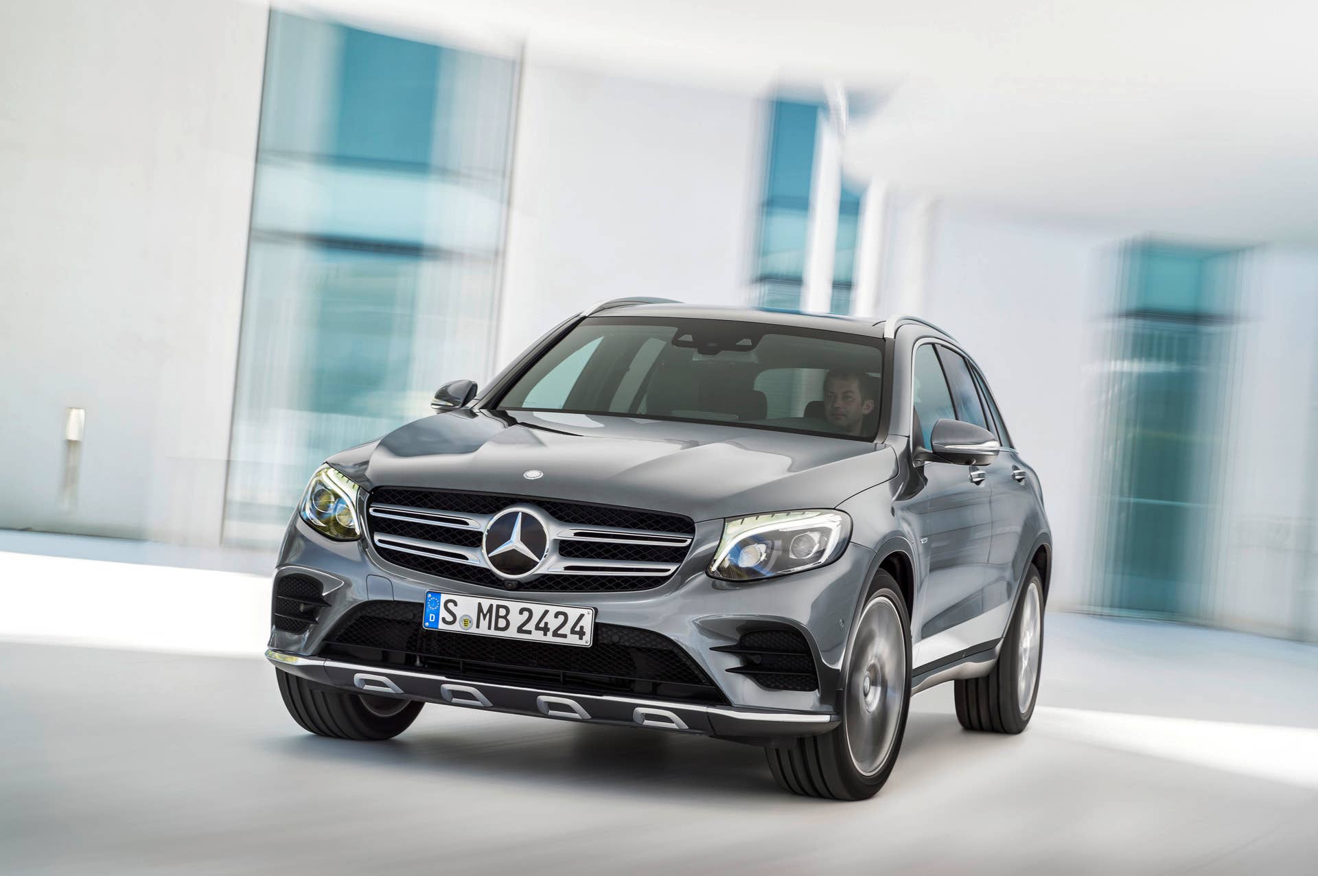 glc mercedes action headlights badge