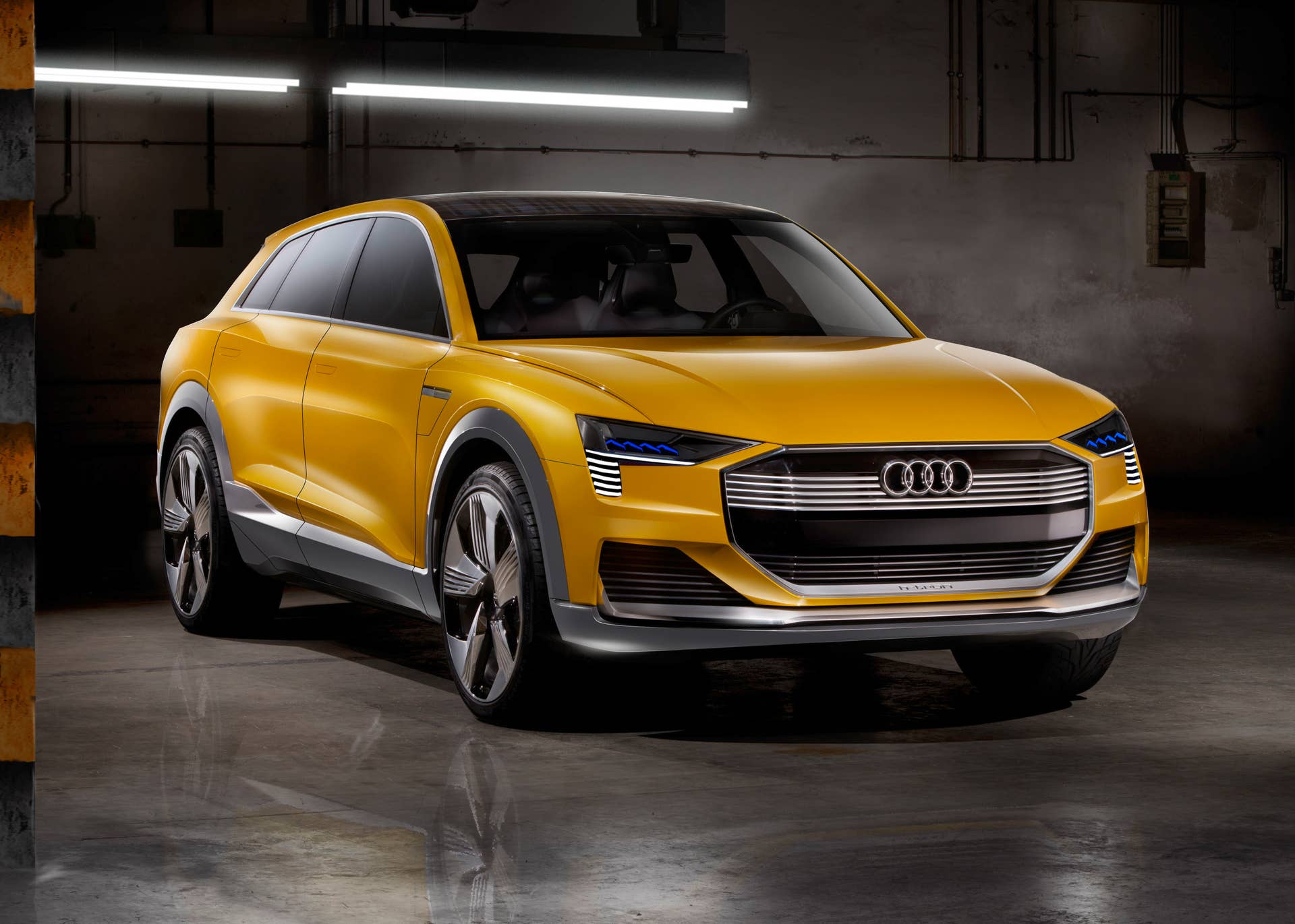 audi h-tron concept three quarters